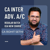 CA Inter Advanced Accounting Regular Batch By CA Rohit Sethi | For Jan 26 & May 26 Exams | ICAI New Course